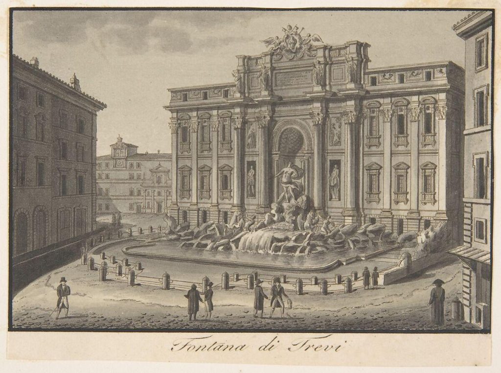 3 Late 18th century Giovanni Battista Cipriani, Trevi Fountain